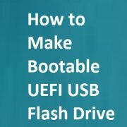 how to make bootable usb flash drive