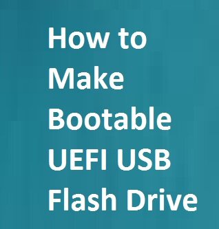 how to make bootable usb flash drive