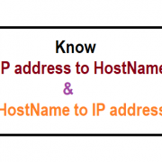 how to know hostname from ip address