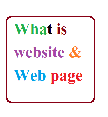 what is website and webpage