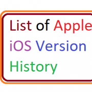 List of iOS versions History chart