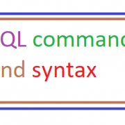 sql commands with syntax