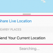 how to share current location on whatsapp